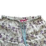 Swell Floral White Purple Wide Leg Pull On Bohemian Pajama Pants SZ S #1772 Photo 1