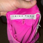 Trina Turk Trina‎ Turk Gull Dress Hot Pink One Shoulder Fringe Hem cocktail party glam Photo 5