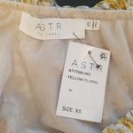 ASTR 💕 THE LABEL💕 Ruffle One Shoulder Top ~ Yellow Floral Print XS NWT Photo 7