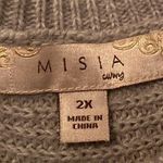 Misia Curvy Women’s Plus Size Half Sleeve Knit Sweater Size 2X Gray Photo 1