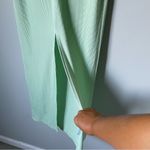 Princess Polly Princes Polly Green Ribbed Halter Dress Size 6 Photo 4