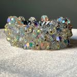 Vintage Aurora Borealis Cha Cha Expansion Stretch Bracelet Crystal AB Japan MCM Multiple Photo 1
