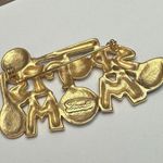 Sports Mom Brooch Pin Gold Tone Signed Tona Photo 9