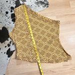 FREE PEOPLE Yellow One Shoulder Asymmetrical Shirt Size Large NWOT Photo 3