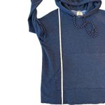 Sundry  Women's Blue Spells Out Love Pullover Hoodie Size‎ 2/Med Lightning Bolt Photo 6