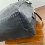 Vera Bradley Gallatin Black Pebble Leather Satchel Bag Barrel Photo 11