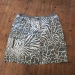 Chico's Chico’s 2 green animal print traveler Golfcore skirt Photo 0