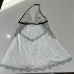 Victoria's Secret  White and Black Lace Chemise size S/P Photo 2