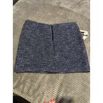 Alice + Olivia  blue elana tweed metallic ladies mini skirt size 12 Photo 8