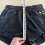 Nike ‎ Fleece Black High Rise Cotton Shorts Size Medium Photo 9