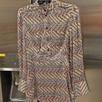 Sandro ππ Logo Printed Satin Mini Dress 36 EU NWT *Altered/Shortened* Photo 6