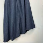 ZARA NWT  Denim Asymmetrical Midi Dress Sz Small Belted Grunge Chic Photo 8