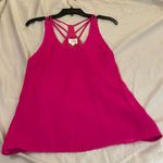 Parker  size small hot pink tank strapppy lined NWOT Photo 0