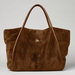 Alo Yoga  Faux Fur Tote Bag Chocolate Photo 0