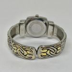 Geneva women’s silver gold tone quartz analog watch 25mm case cuff bracelet Photo 3