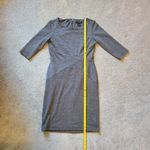 White House | Black Market  Dress Size 4 Slimming Wrap Waist Shimmer Striped Photo 6