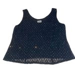 R & M Richards  VTG 90s Glam Black Sequin Sleeveless Nylon Blend 16 WP NWOT Photo 4