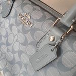 Coach  Rowan Satchel In Signature Chambray ch141 Photo 4