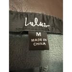 Lulus  Edgy Expression Dark Brown Faux Leather Vegan Pencil Mini Skirt Size M Photo 4