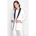 Vince Equipment Quincy Blazer in Nature White Eclipse Sz.6 NWT Photo 2
