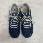 On Cloud 5 Running Lace Up Sneakers Denim/White Women's Size 8.5 Blue Photo 3
