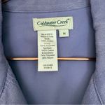 Coldwater Creek  Lavender Applique Crop Jacket Size Medium Coastal Grandma Boho Photo 3