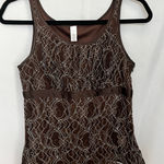 Merona  tank size Small brown sleeveless top VTG 90s y2k Photo 0
