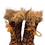 Sorel  Women's Brown Joan of Arctic Leather Snow Boots Size 9 Photo 5