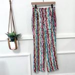 Free People NWOT  Disco Flare Pants Multicolor Sequin Size 4 Photo 7