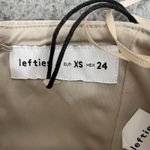 NWT Lefties Corset Women Xs Tan Pin Striped Buckle Croppped Photo 3