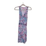 Lilly Pulitzer  Bellina Womens Small Wrap Seashell Print V Neck Sleeveless Dress Photo 4