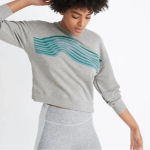 Madewell  X Outdoor Voices Crop Sweatshirt‎ Gray Size XS Photo 0