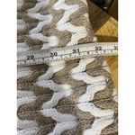 Calvin Klein  Womens Wool Blend Infinity Loop Scarf‎ Chevron Knit Beige White 64" Photo 3