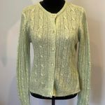 Carol Rose Women's Cable Knit Sweater - pale green vintage Photo 0