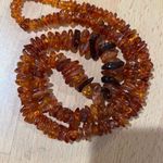 Vintage Genuine Baltic Amber Teething Necklace No Clasp Approximately 30” in Len Brown Photo 2