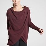 Athleta • Purana Wrap Sweatshirt In Decadent Chocolate Photo 10