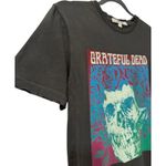 Rare Junk Food Grateful Dead Skull & Roses Tee Made in USA Washed Black XS Photo 1