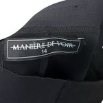 Maniere De Voir Trim Leggings Black Women’s Size 14 High Rise Zip Compression Photo 11