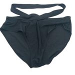 Womens Bikini Bottom Wrap Around Brief Black L Size L Photo 0