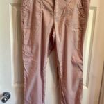 Level 99 Women's Dusty Rose Cropped Pants with Button Roll Up Tab Pink Size 31 Photo 0
