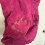 Free People Women's Fuchsia Embroidered Top Tunic Dress Small Photo 6