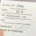 Alfred Sung  Formal Dress Maxi Off Shoulder  Burgundy Womens 12 R NEW Photo 6