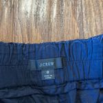 J.Crew navy eyelet wide leg tie waist pant size 8 Photo 3