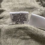 Flax  Size Medium  Top Blouse Button Down Linen Short Sleeve Boho Lagenlook Photo 5