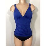 Bleu Rod Beattie New.  v-neck navy tankini top. Size 6. Retails $91 Photo 2