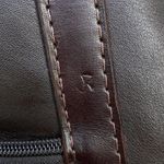 Leather Large Tote Shoulder Bag Chocolate Brown Double Straps Laptop Bag CLASSIC Photo 8