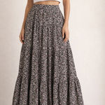 Charter Club  Ditsy Floral Tiered Maxi Skirt, Size: 14 Photo 0