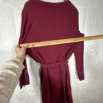 Torrid  1 1X T Shirt Dress Burgundy NEW Tie Waist Studded Long Sleeve MSRP $75.50 Photo 9
