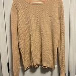 IZOD  Tan cable sweater. Sz. XL. Photo 0