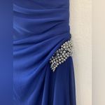 Alex Evenings Alex Evening Bead Waist‎ One Shoulder Chiffon Gown Photo 7